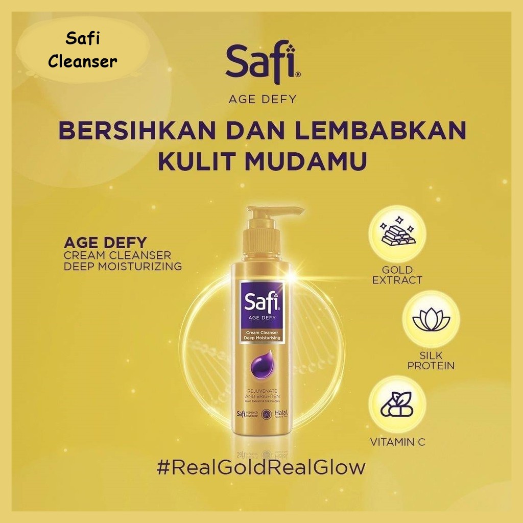 SAFI AGE DEFY CREAM CLEANSER DEEP MOISTURIZING ALL SERIES ORIGINAL BPOM