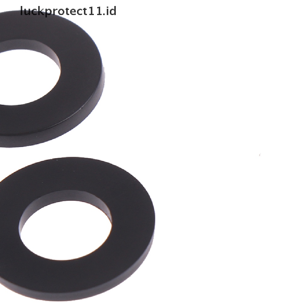 350pcs / set Ring washer M2 / M2.5 / M3 / M4 / M5 / M6 / M8 Bahan Nilon Warna Hitam