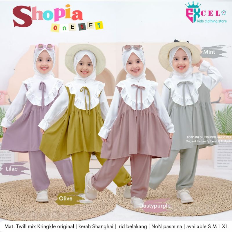 #SHOPIA ONE SET KIDS - Setelan anak permpuan  - Produk original by EXCEL