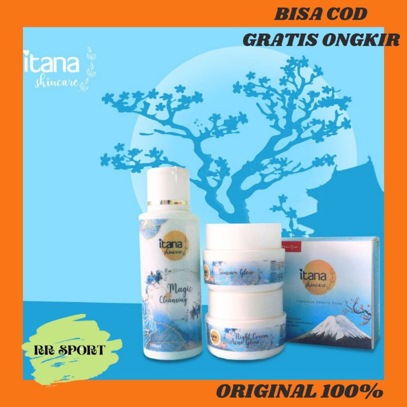 Itana Skincare Paket Perawatan Wajah Whitening Dan Acne / Paket Itana Suncare Glow / Paket Skincare 