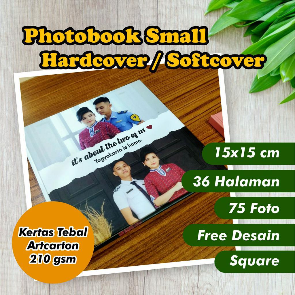 Photobook Small (36 hal) - 75 FOTO - 15 x 15 cm - Hardcover / Softcover - Cetak Album Magazine Foto 