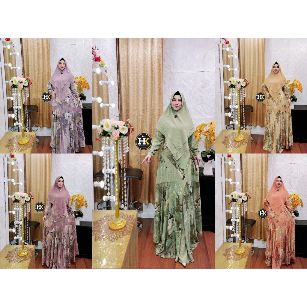 DENISA SYAR'I THE SERIES BY HK DERMAWAN ORI Gamis Syari Original Kekinian Best Seller Terlaris Best 
