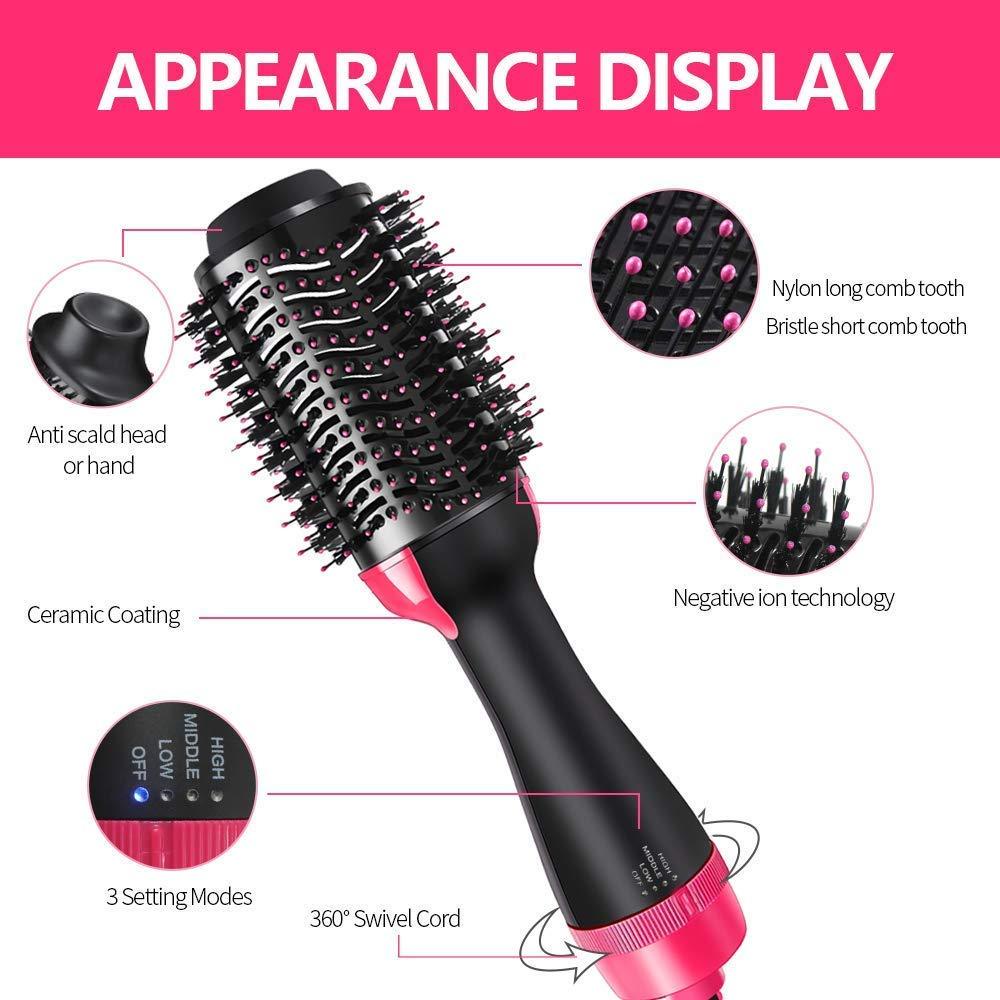 One Step Brush Hair Dryer and Styler Hot Air brush - Sisir Pengering Pelurus Pengeriting / Curly Rambut Elektrik