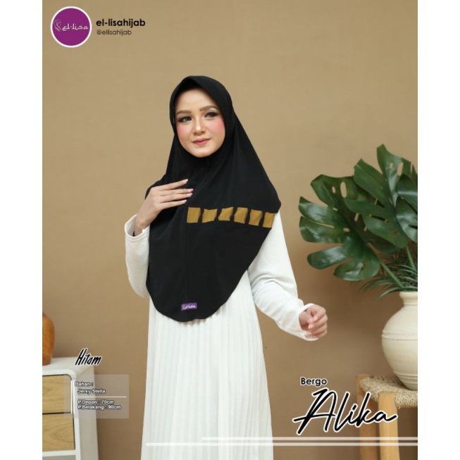 (Diskon 10%) Bergo Alika by Elisa Hijab