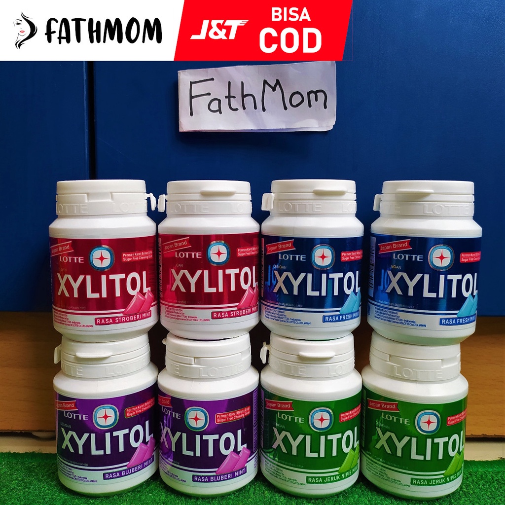 

XYLITOL Permen Karet Botol Lotte 58gr - STROBERI | FRESH | BLUBERI | JERUK NIPIS