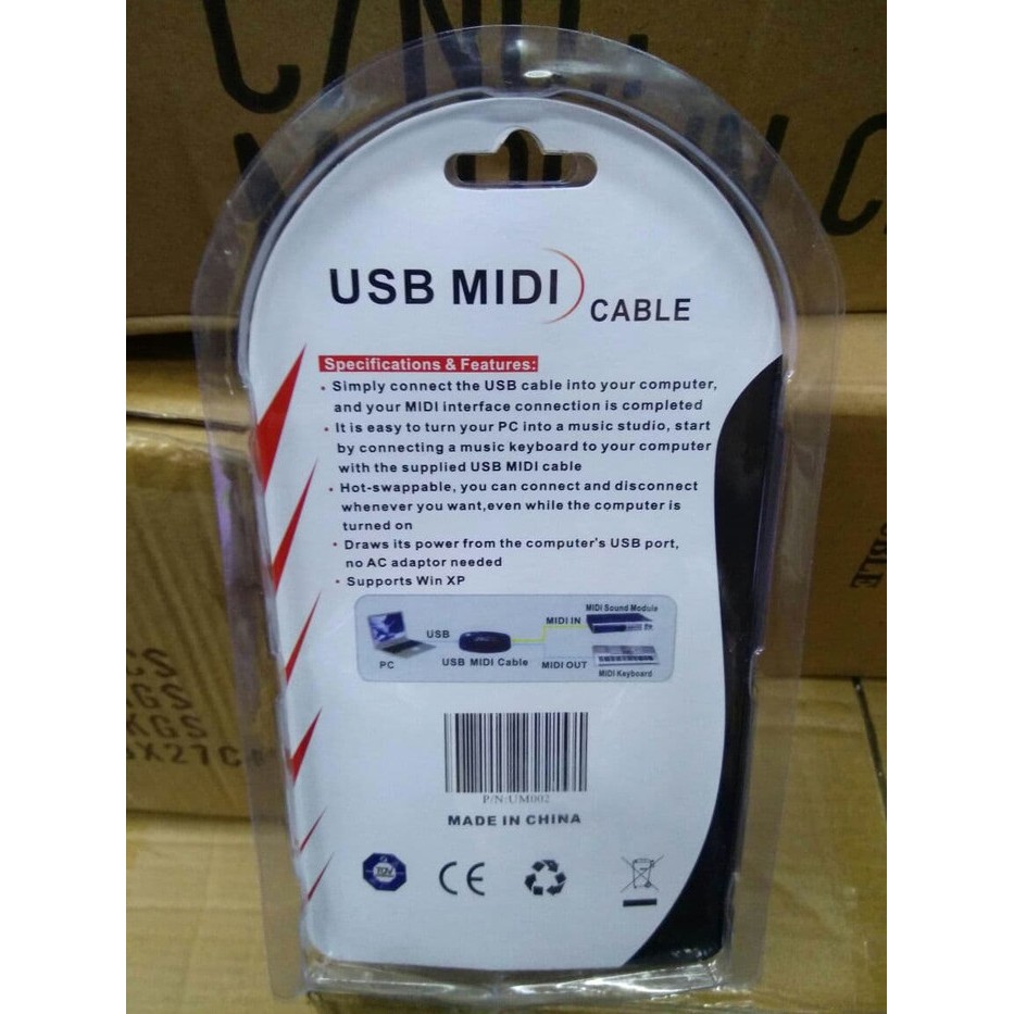 USB MIDI to Music Keyboard Adapter Cable