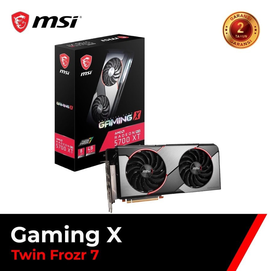 MSI RX 5700 XT GAMING X RX5700XT 8GB DDR6 PCIE4.0 8PINX2