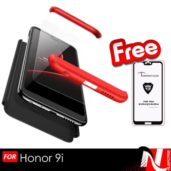 Honor 9i Hardcase Casing Honor 9i Hardcase Tempered Glass
