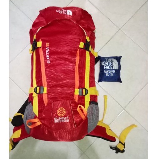 Tas+raincover carrier the north face 45L+10L