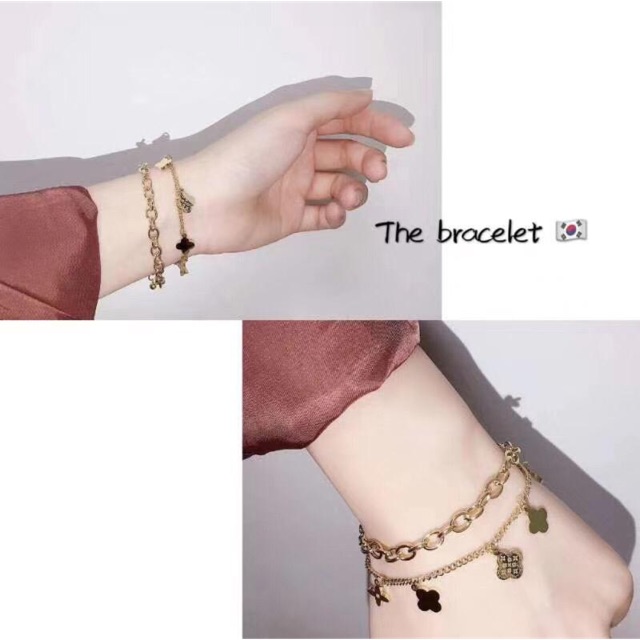 Gelang Rantai 2Layer LV