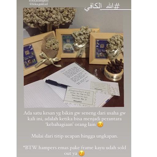 

Ready Merakyat (INCLUDE EMAS 0.1 gr) KADO WISUDA / KADO NIKAH / KADO ULTAH / HAMPERS EMAS MINI HARTA