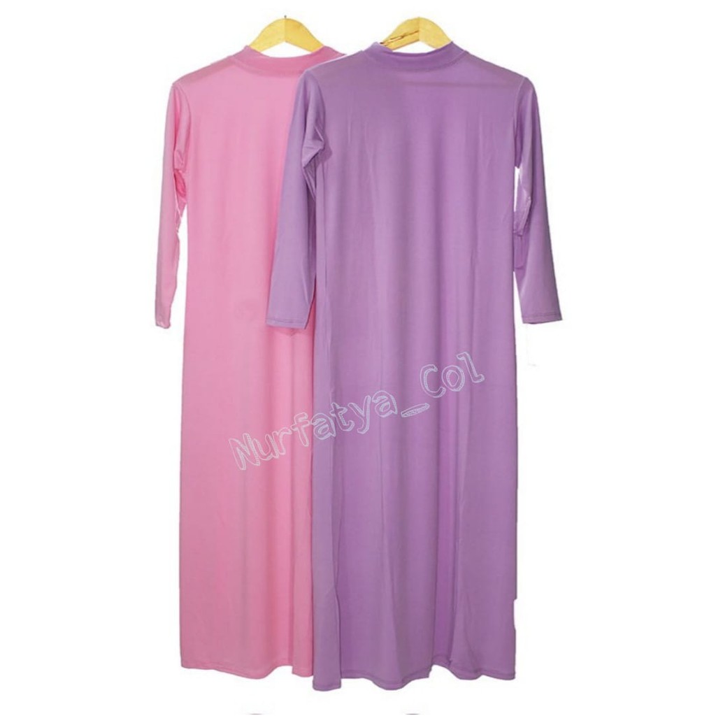 Manset Gamis Wanita Polos Lengan Panjang Gamis Daleman Kaftan