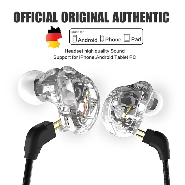 QKZ VK1 QKZ-VK1 Knowledge Zenith Quality 4DD Driver Earphone Hifi