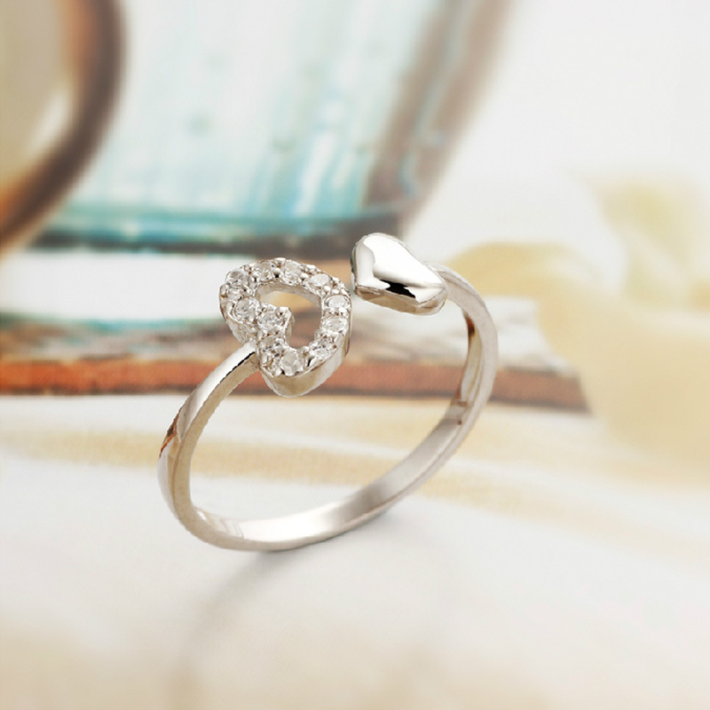 silver cincin 925 original ring for women Adjustable ring Angel's love Fashion Jewellery cincin  perak cincin perempuan