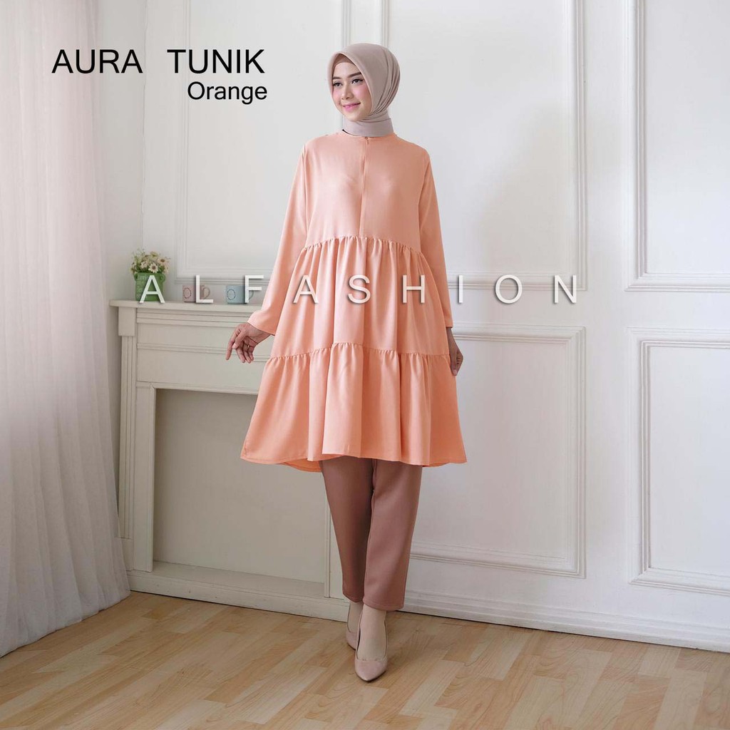ABA agen baju TUNIK AURA POLOS