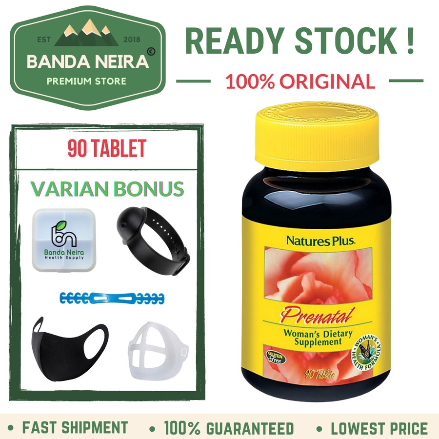 NATURE'S PLUS Prenatal / Menjaga Daya Tahan Tubuh 90 Tablet