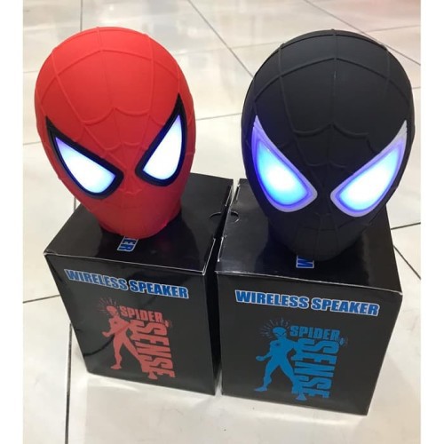 Speaker portable bluetooth wireless kepala spiderman