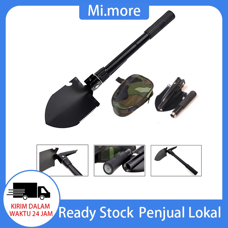 Mi.more Sekop Cangkul Pacul Gergaji Mini Lipat Portable Shovel Kemah Berkebun