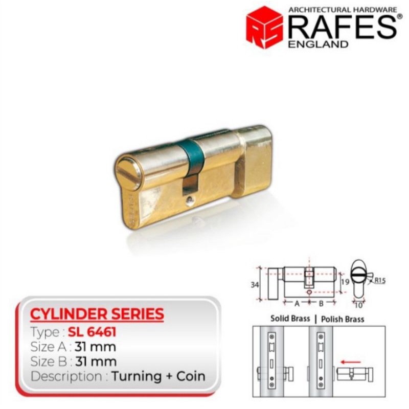 Silinder kunci Rafes SL 6461