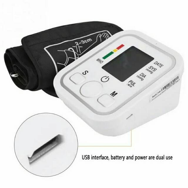 Tensimeter Digital Alat Pengukur Tekanan Darah Blood Pressure Otomatis Dengan Monitor LCD