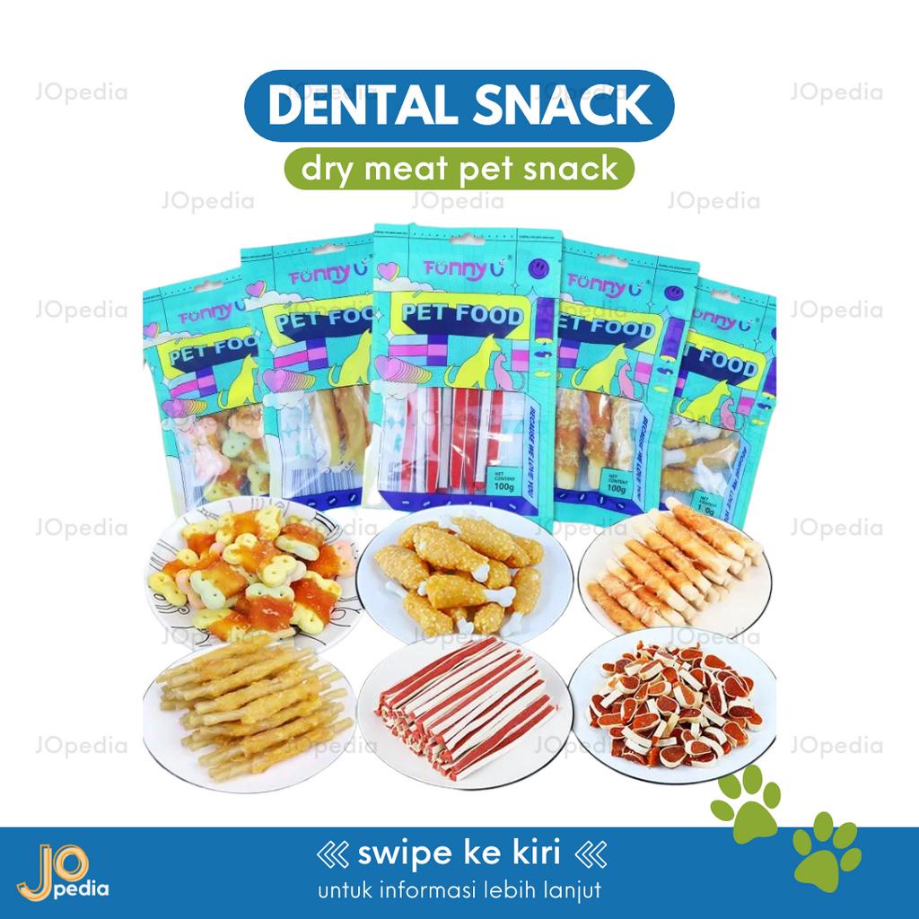 DENTAL SNACK Anjing Cemilan Tulang Gigit Pet Stick Jerky Rawhide Dental Treats