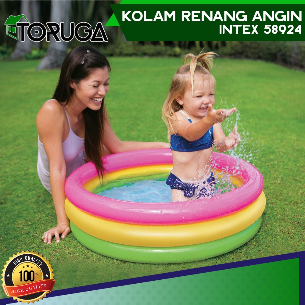 Kolam Renang Anak Pelangi INTEX 58942 Besar 86 cm X 25 cm Sunset Glow