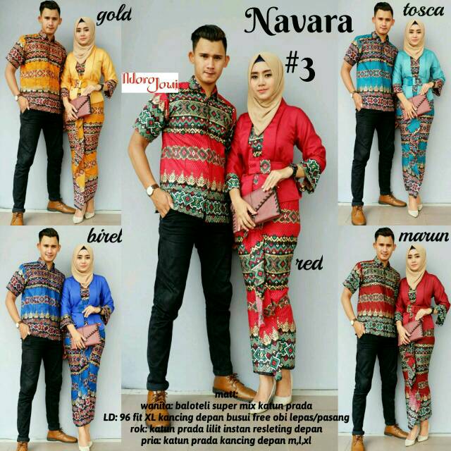 Setelan kebaya batik navara 3