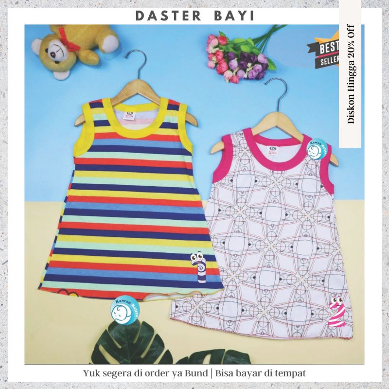 Daster Baju Lekton Kaos Yukensi Bayi Anak Perempuan Uk Size 0-12 Bulan Murah