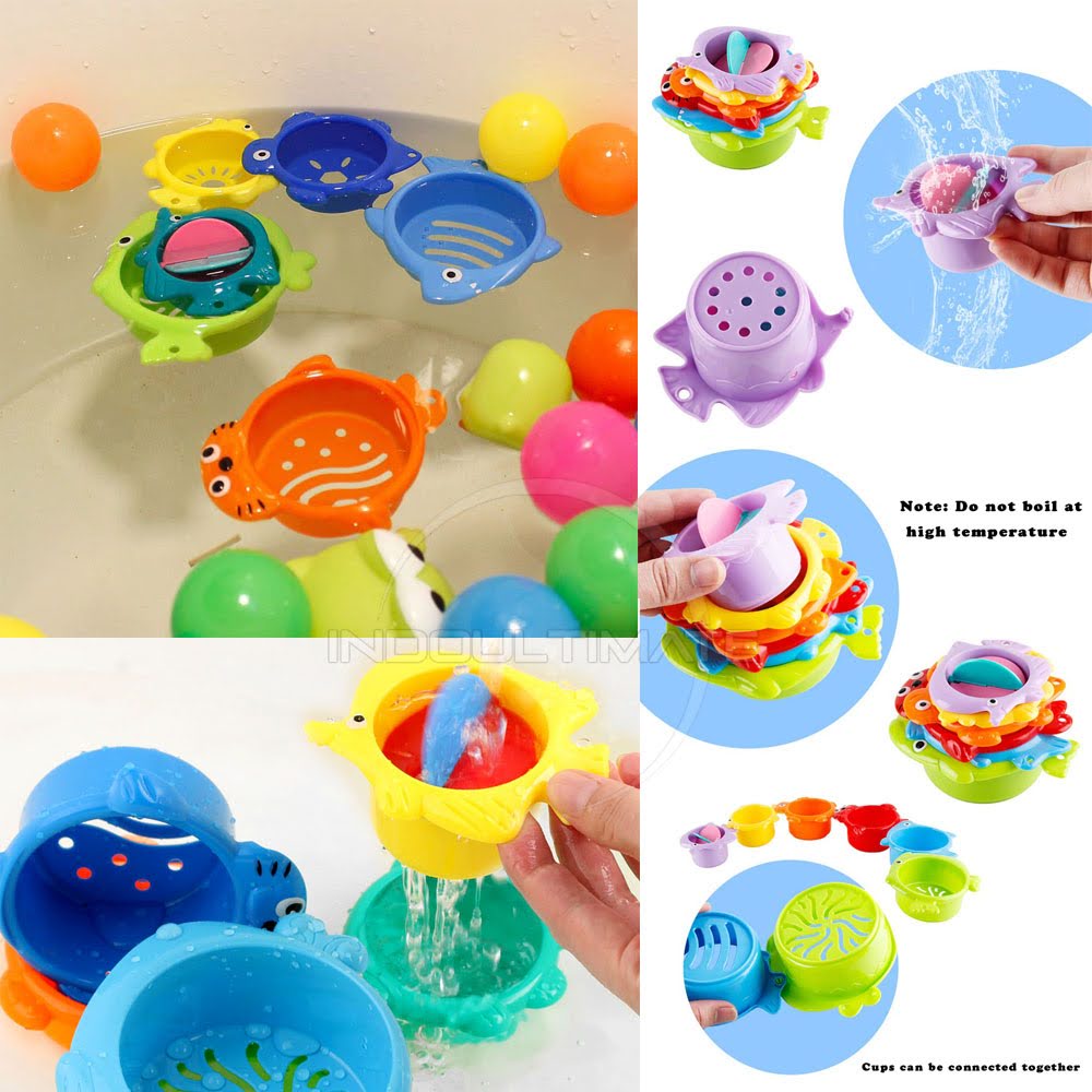 Set Mainan Edukasi Anak Mainan Air Shower Mainan Mandi Anak Bayi Balita TO-E02 Bath Toy