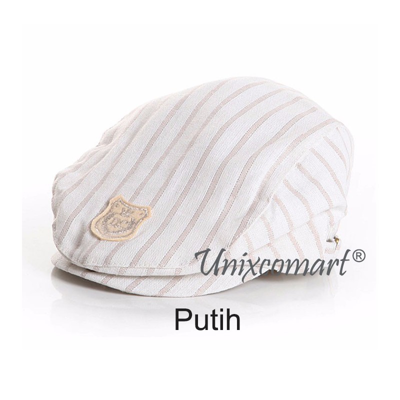Topi BARET DC ANAK bayi Flat Cap Pelukis-Putih