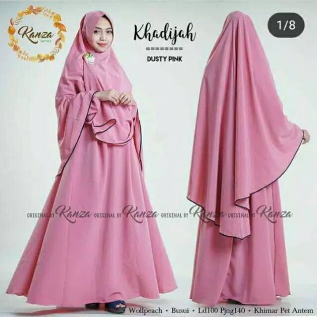 MRA- Khadijah syari free hijab Gamis syari Miranaolshop