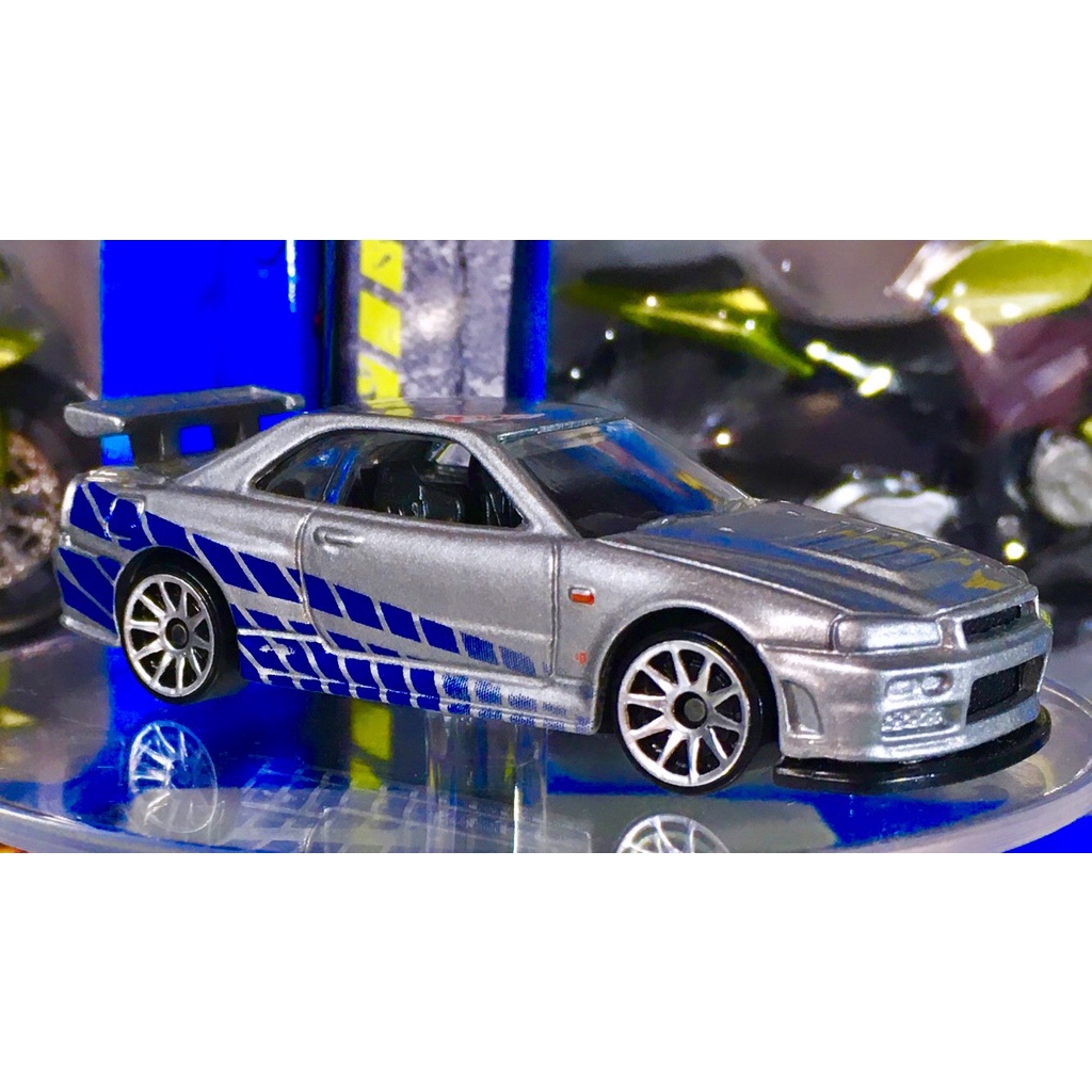 RARE Brian's Nissan Skyline GT-R R34 BNR34 Fast Furious Loose MULUS RiVET 1/64 bisa COD