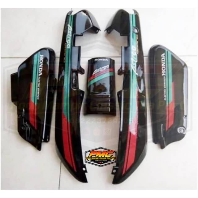 Paket Cover Body Astrea Grand Bulus Set Tahun 1991 1992 Hijau Merah Shopee Indonesia