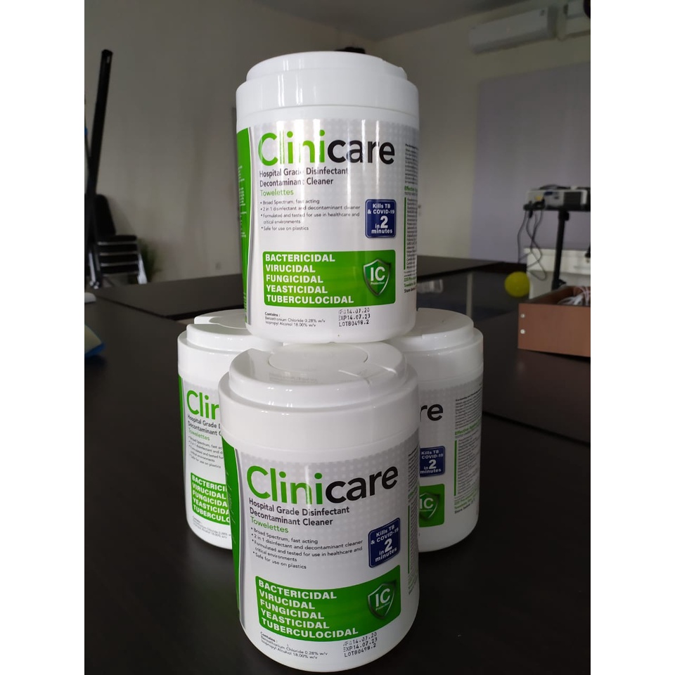 Clinicare Desinfectant Wipes - Tisu Basah Desinfectan Anti Corona