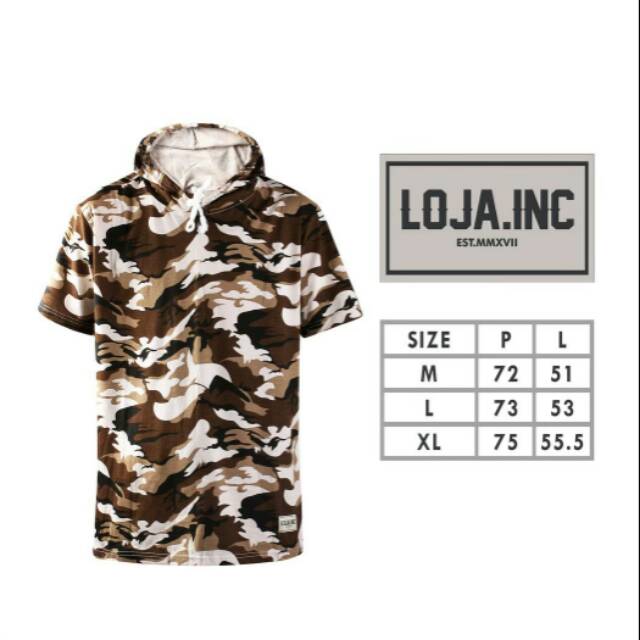 Zyy Baju/Kaos/Atasan Hoodie "Motif Army" Keren