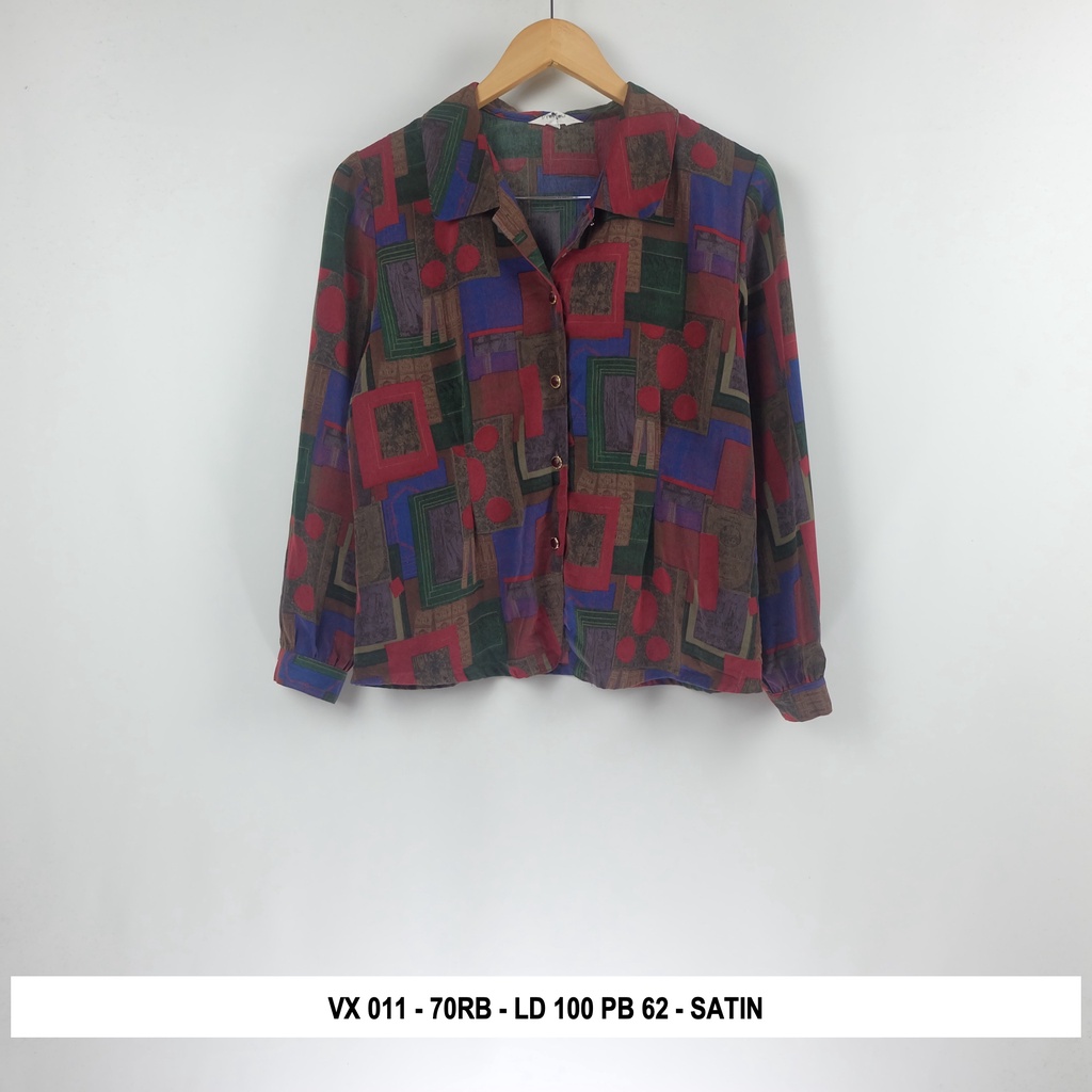 Thrift Blouse Vintage | Kode V4-VX 011