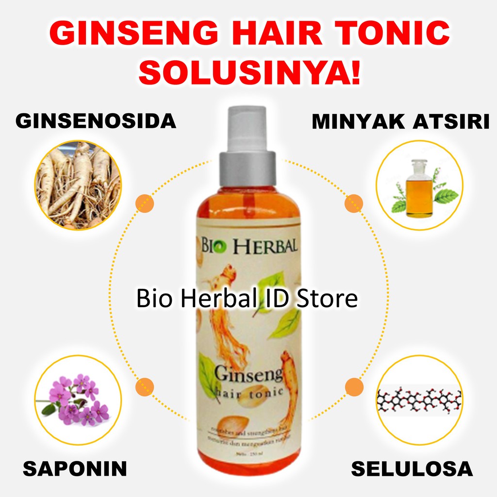 Serum Rambut Rontok Obat Ketombe Dan Rambut Rontok Hair Loss Ginseng Hair Tonic B2A-2