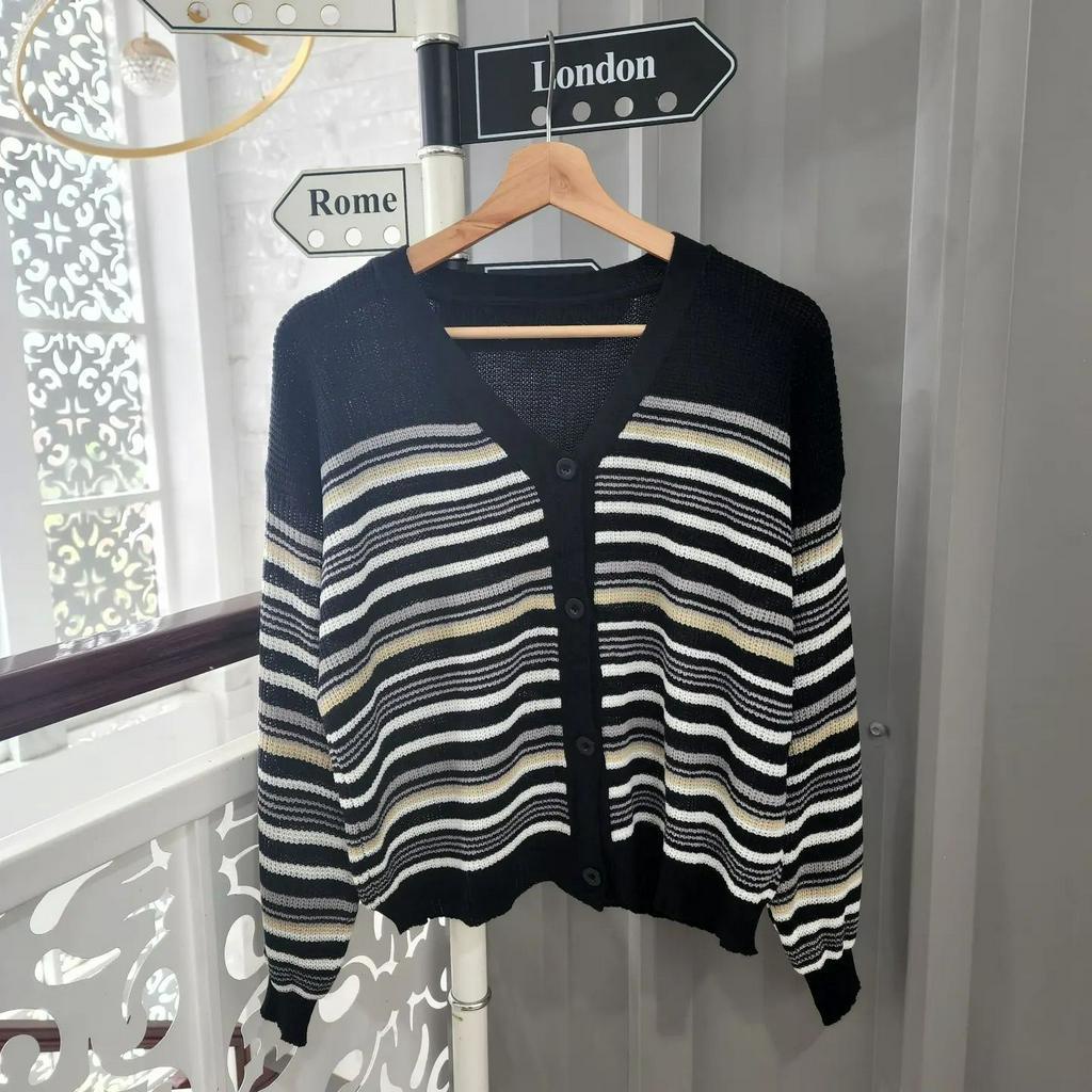 [CYC | COD] REALPICT | Outwear Teracota Outher Cardy Rajut | Knit Outer Crop Wanita Balon Trendy Murah