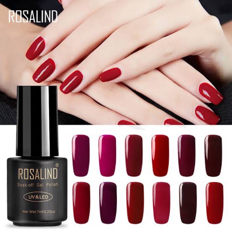 ROSALIND red series gel polish rosalind 7ml uv led soak off gel polish kutek gel rosalind red