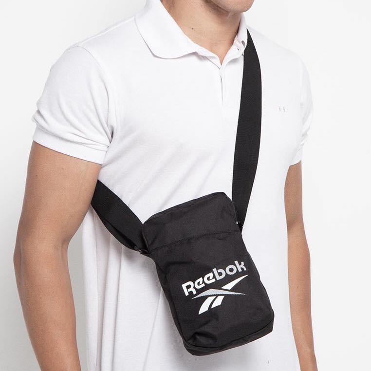 TAS SELEMPANG REEBOK HITAM / SLING BAG REEBOK ORIGINAL STORE MURAH