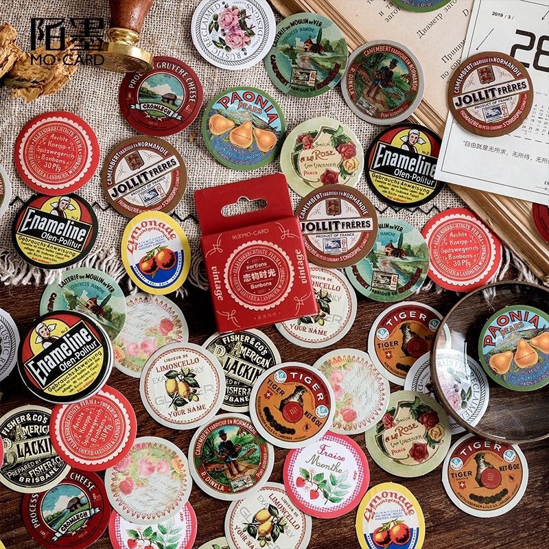

Stiker Aesthetic motif bunga/vintage