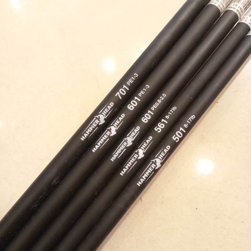 Blank Joran Hammerhead 180 Carbon Hollow Pe 1-3 dan Pe 2-4