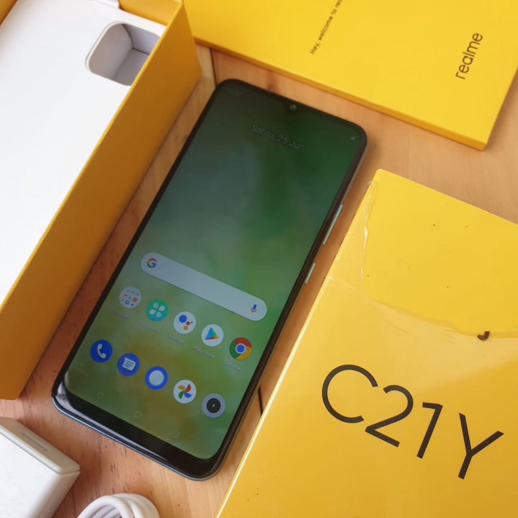 REALME C21Y SECOND 3/32GB & 4/64GB HANDPHONE SECOND HP SEKEN HP BEKAS HP MURAH