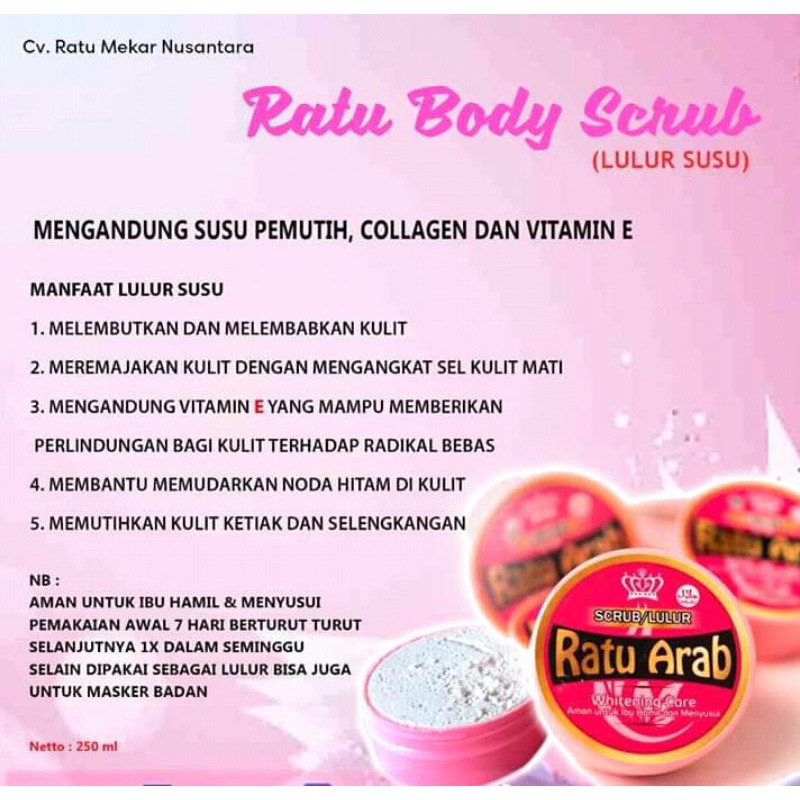 Lulur/Scrub Ratu Arab