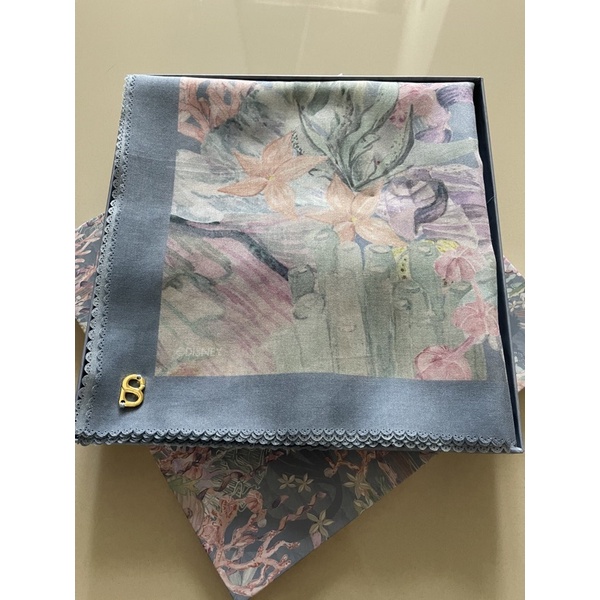 preloved the little mermaid buttonscarves blue