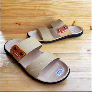 Sandal Pria Slop Terbaru / Sandal Kasual Kickers kulit (Selop Polos - Jepit Polos)-4