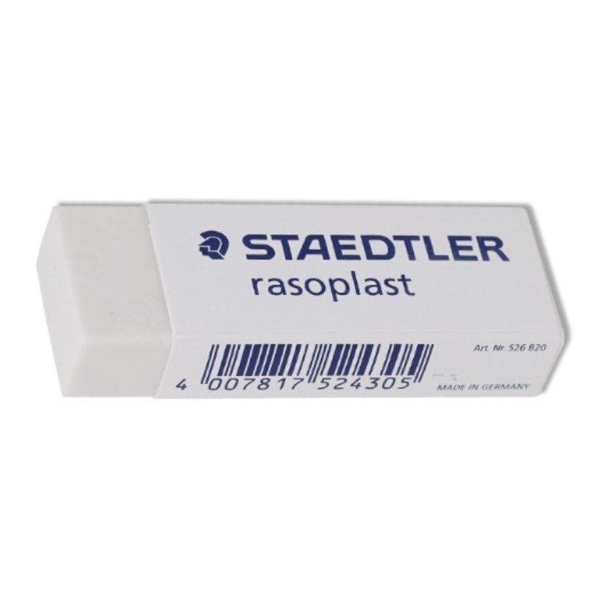 

PENGHAPUS ERASER STIP STAEDLER 526 B20 RASOPLAST PUTIH BESAR ANAK SEKOLAH LUSIN GROSIR BEBAS RACUN