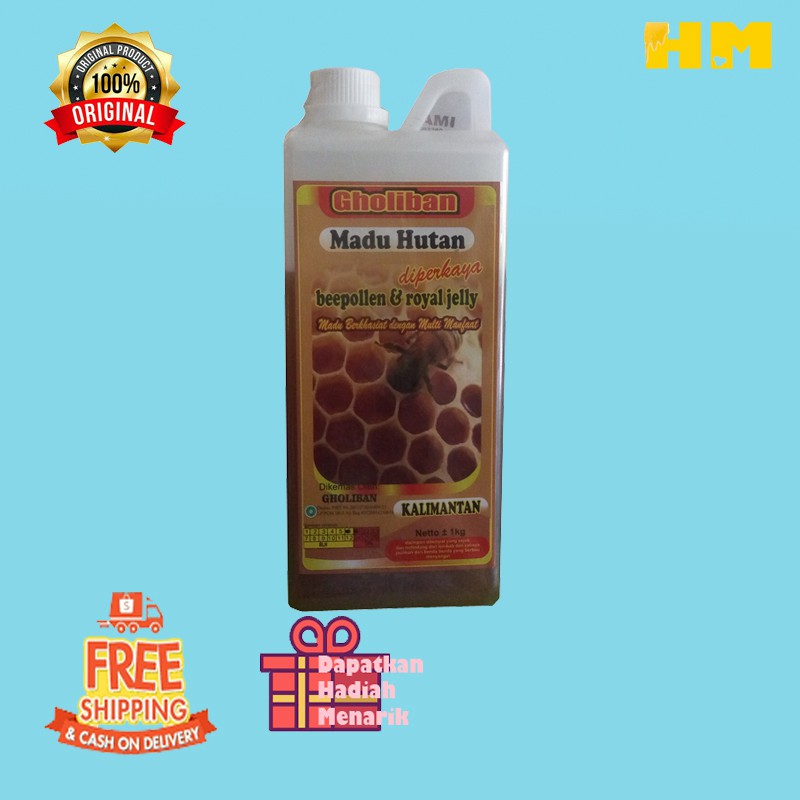 

Madu Hutan Gholiban 1kg / Madu Asli Pelancar Pencernaan Penurun Gula Darah