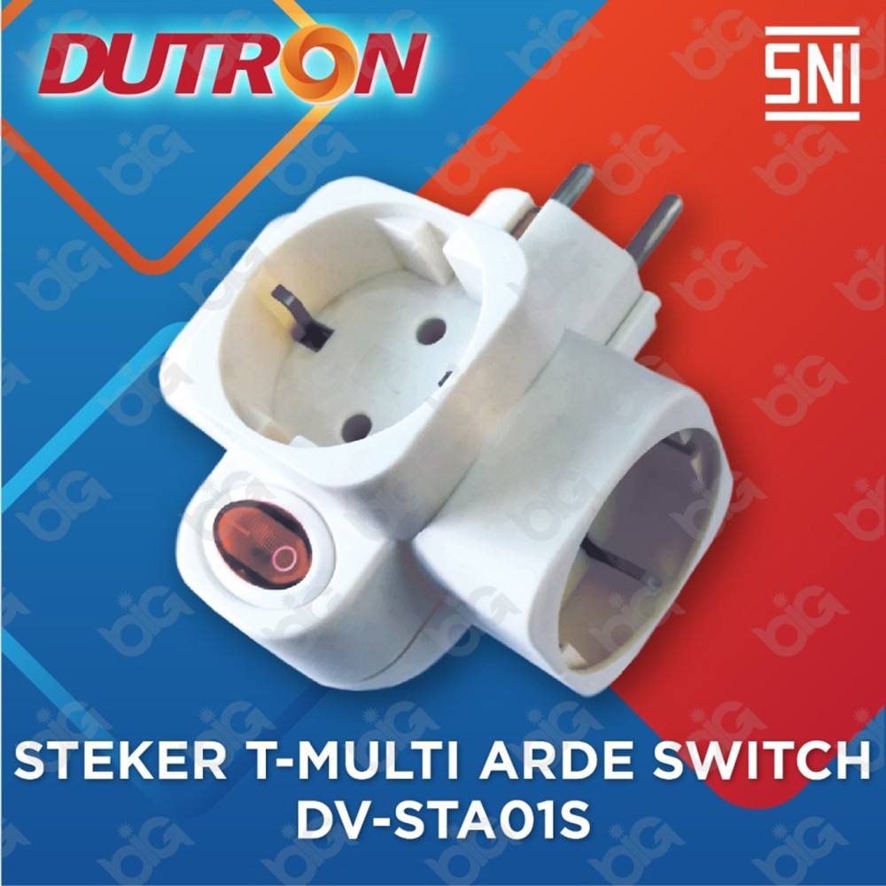 Steker T Arde Dutron Switch Colokan Cabang 3 Saklar On Off Multifungsi Steker Cabang 3 Switch