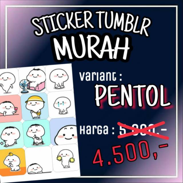 

STICKER TUMBLR MURAH : PENTOL